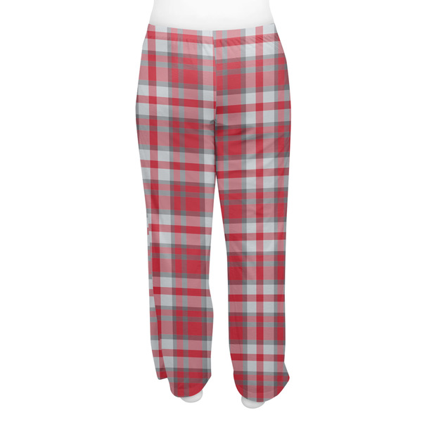 Red & Gray Plaid Women's Pj on model - Back