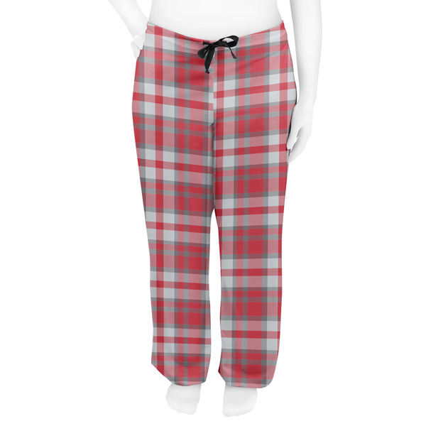 Red & Gray Plaid Women's Pj on model - Front