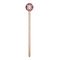 Red & Gray Plaid Wooden 6" Stir Stick - Round - Single Stick