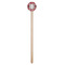 Red & Gray Plaid Wooden 7.5" Stir Stick - Round - Single Stick