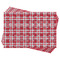 Red & Gray Plaid Wrapping Paper - Front & Back - Sheets Approval