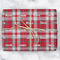 Red & Gray Plaid Wrapping Paper - Main