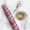 Red & Gray Plaid Wrapping Paper Roll - Matte - In Context