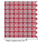 Red & Gray Plaid Wrapping Paper Roll - Matte - Partial Roll