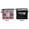 Red & Gray Plaid Wristlet ID Cases - Front & Back