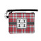 Red & Gray Plaid Wristlet ID Cases - Front
