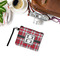 Red & Gray Plaid Wristlet ID Cases - LIFESTYLE