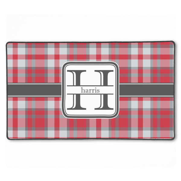 Red & Gray Plaid XXL Gaming Mouse Pads - 24" x 14" - APPROVAL