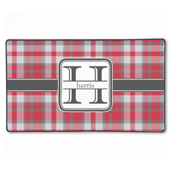 Red & Gray Plaid XXL Gaming Mouse Pad - 24" x 14" (Personalized)
