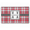 Red & Gray Plaid XXL Gaming Mouse Pad - 24" x 14" (Personalized)