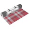 Red & Gray Plaid Yoga Mat - Double Sided Alt