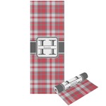Red & Gray Plaid Yoga Mat - Printable Front and Back (Personalized)