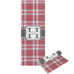 Red & Gray Plaid Yoga Mat - Printed Front and Back (Personalized)