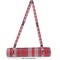 Red & Gray Plaid Yoga Mat Strap With Full Yoga Mat Design