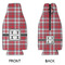 Red & Gray Plaid Zipper Bottle Cooler - APPROVAL