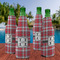 Red & Gray Plaid Zipper Bottle Cooler - Set of 4 - LIFESTYLE