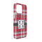 Red & Gray Plaid iPhone Case - Plastic - iPhone 13 (Personalized)