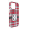 Red & Gray Plaid iPhone 13 Pro Max Case -  Angle