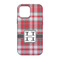 Red & Gray Plaid iPhone 13 Pro Tough Case - Back