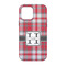 Red & Gray Plaid iPhone 13 Tough Case - Back