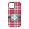 Red & Gray Plaid iPhone 15 Tough Case - Back