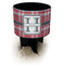 Red & Gray Plaid Black Beach Spiker Drink Holder (Personalized)
