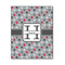 Red & Gray Polka Dots 11x14 Wood Print - Front View