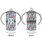 Red & Gray Polka Dots 12 oz Stainless Steel Sippy Cups - APPROVAL
