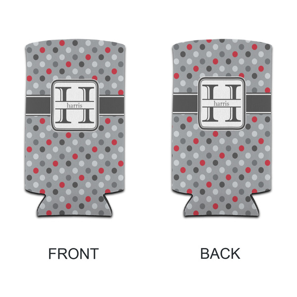 Red & Gray Polka Dots 12oz Tall Can Sleeve - APPROVAL