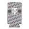 Red & Gray Polka Dots Can Cooler (tall 12 oz) (Personalized)