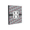 Red & Gray Polka Dots 12x12 Wood Print - Angle View