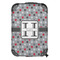 Red & Gray Polka Dots 13" Hard Shell Backpacks - FRONT