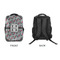 Red & Gray Polka Dots 15" Backpack - APPROVAL