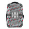 Red & Gray Polka Dots 15" Backpack - FRONT