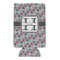 Red & Gray Polka Dots Can Cooler (16 oz) (Personalized)