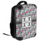 Red & Gray Polka Dots 18" Hard Shell Backpacks - ANGLED VIEW