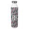 Red & Gray Polka Dots 20oz Stainless Steel Water Bottle - Full Print (Personalized)