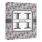 Red & Gray Polka Dots 20x24 - Canvas Print - Angled View