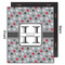 Red & Gray Polka Dots 20x24 Wood Print - Front & Back View