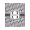 Red & Gray Polka Dots 20x24 Wood Print - Front View