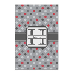 Red & Gray Polka Dots Posters - Matte - 20x30 (Personalized)