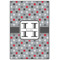 Red & Gray Polka Dots 20x30 Wood Print - Front View