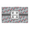 Red & Gray Polka Dots 3'x5' Patio Rug - Front/Main
