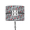 Red & Gray Polka Dots 8" Drum Lamp Shade - Fabric (Personalized)