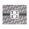 Red & Gray Polka Dots 8'x10' Patio Rug - Front/Main