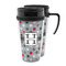 Red & Gray Polka Dots Acrylic Travel Mug (Personalized)