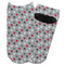 Red & Gray Polka Dots Adult Ankle Socks