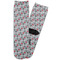 Red & Gray Polka Dots Adult Crew Socks - Single Pair - Front and Back