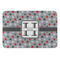 Red & Gray Polka Dots Anti-Fatigue Kitchen Mat (Personalized)