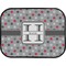 Red & Gray Polka Dots Custom Car Floor Mats (Back Seat)